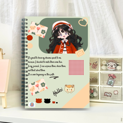 Cute Spiral Notebook - Self-Expression & Creativity Journal